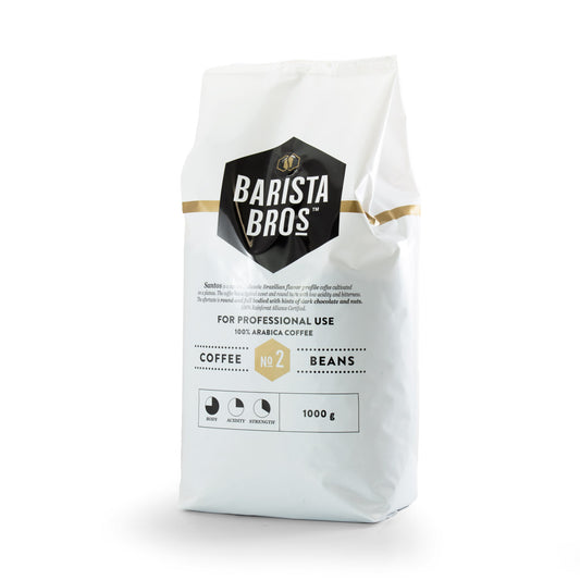 Barista Bros Brasil Bønner nr 2 lys brent 1000gr