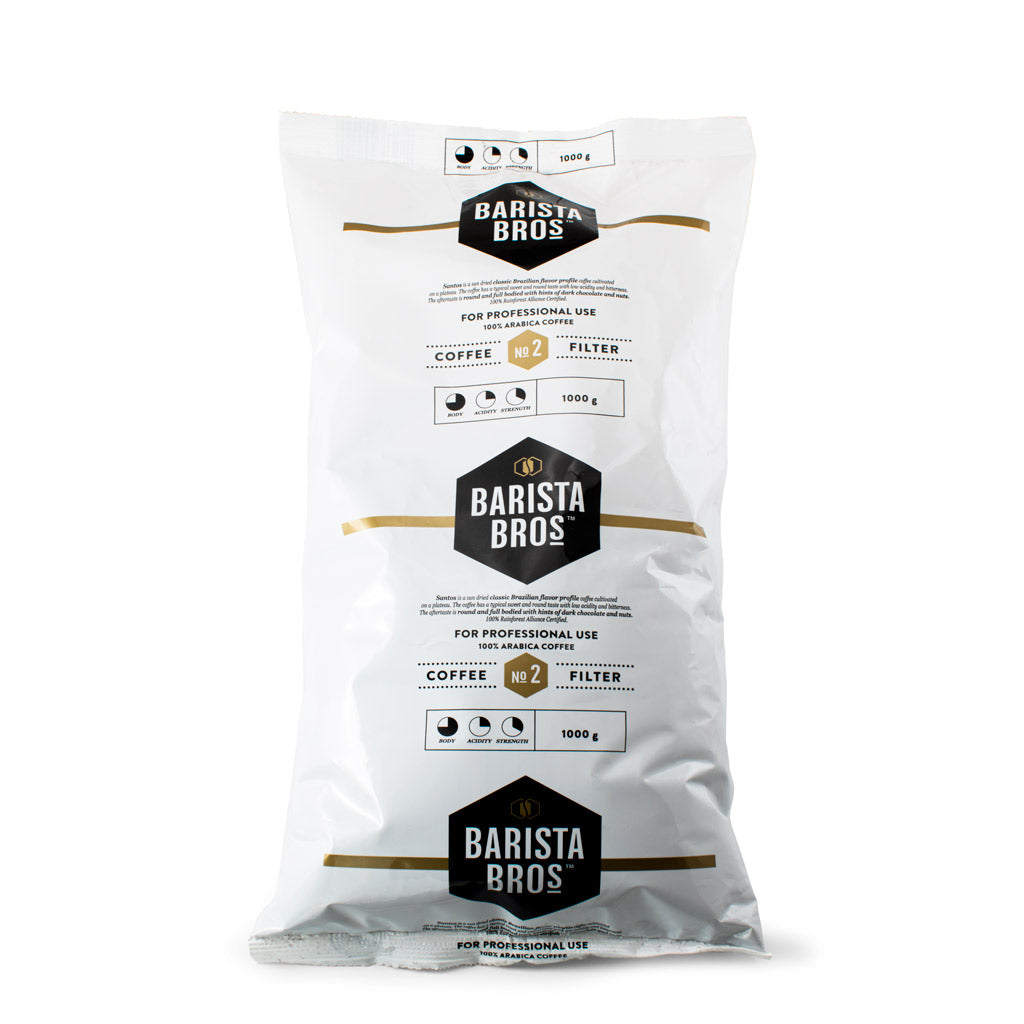 Barista Bros Brasil Filtermalt nr 2 lys brent 1000gr