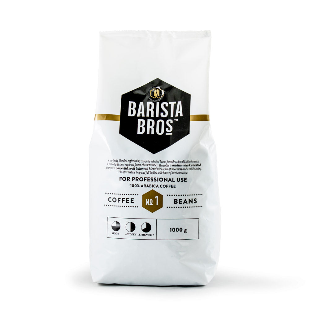 Barista Bros Brasil Bønner nr 1 mørk brent 1000gr
