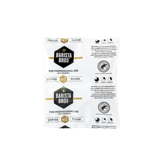 Barista Bros Brasil Filtermalt nr 2 lys brent porsjonsposer 9stk á 110g